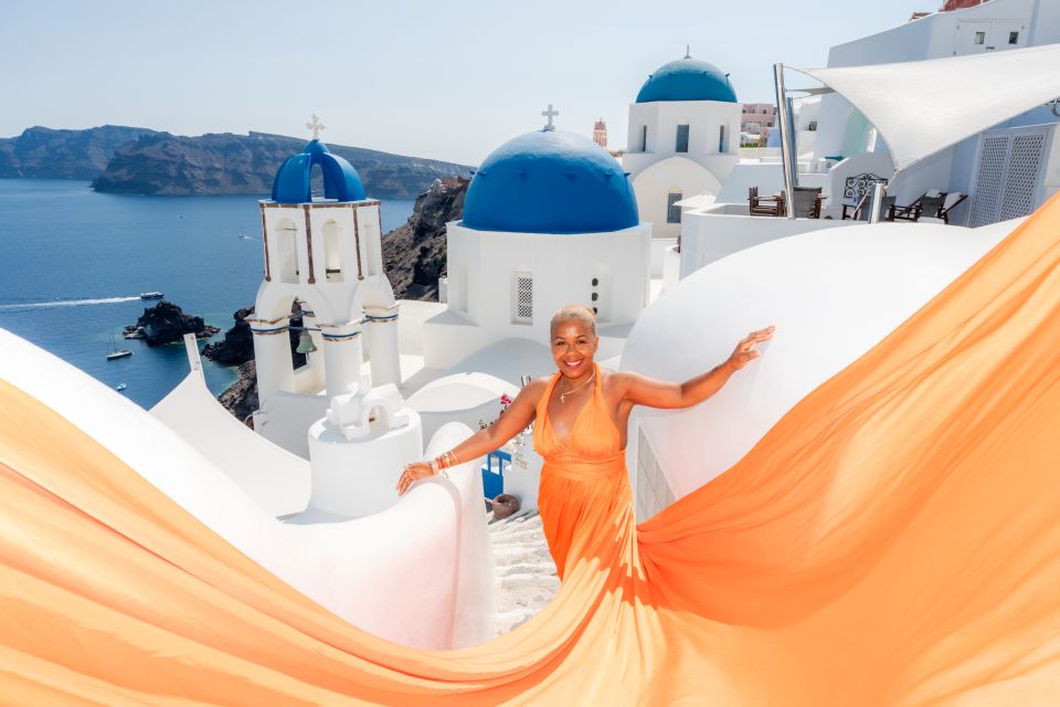 Flying Dress Santorini Photoshoot - Additional Information