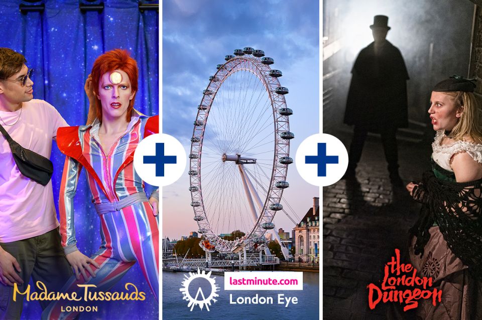 London: London Dungeon, London Eye, & Madame Tussauds Combo - Frequently Asked Questions