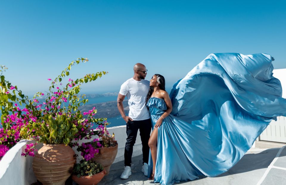 Photoshoot in Santorini With Flying Dress - Customer Testimonials