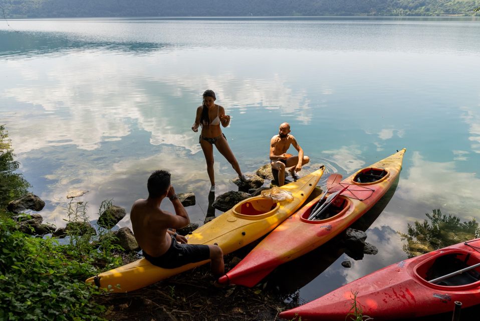 Rome: Castel Gandolfo Kayak & Swimming Lake Tour With Pizza - Nearby Attractions and Local Eats