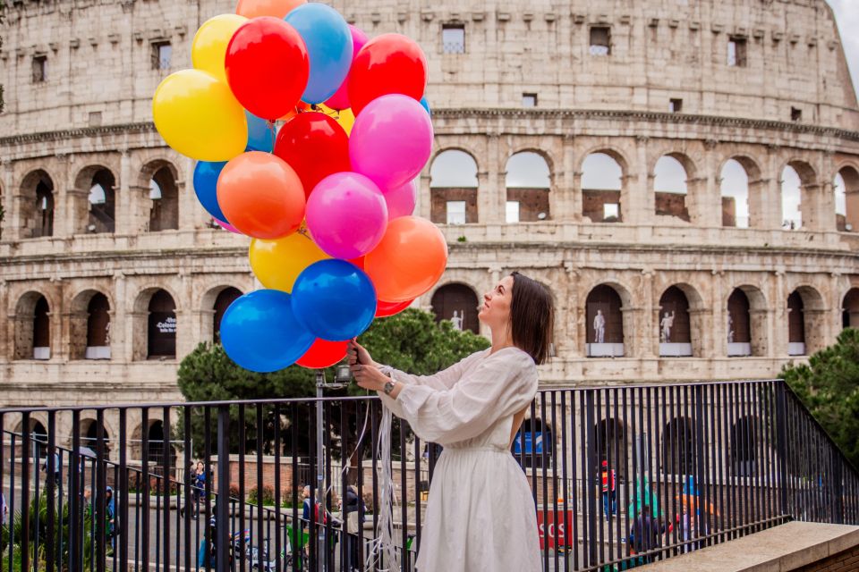 Rome: Professional Photoshoot With Balloons - Frequently Asked Questions