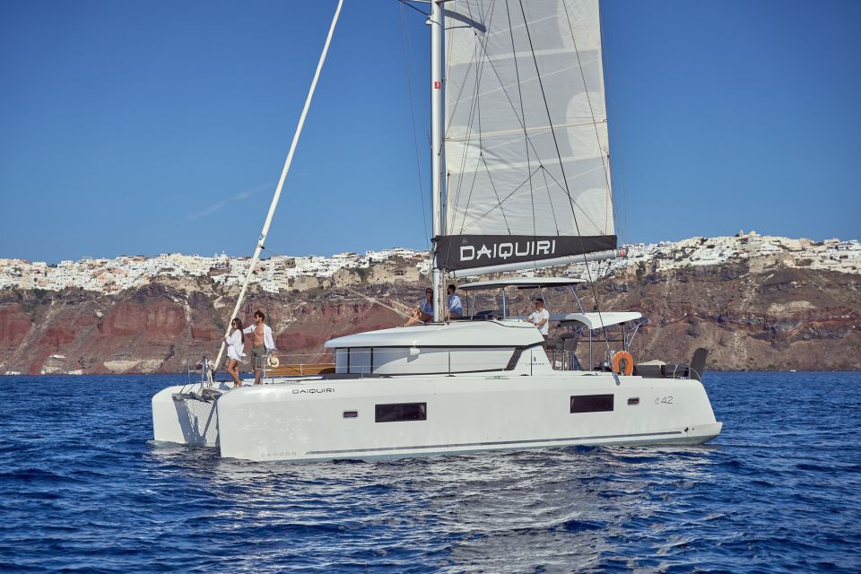 Santorini Oia: Caldera Catamaran Cruise With Meal & Drinks - Tips for Enjoying Your Cruise