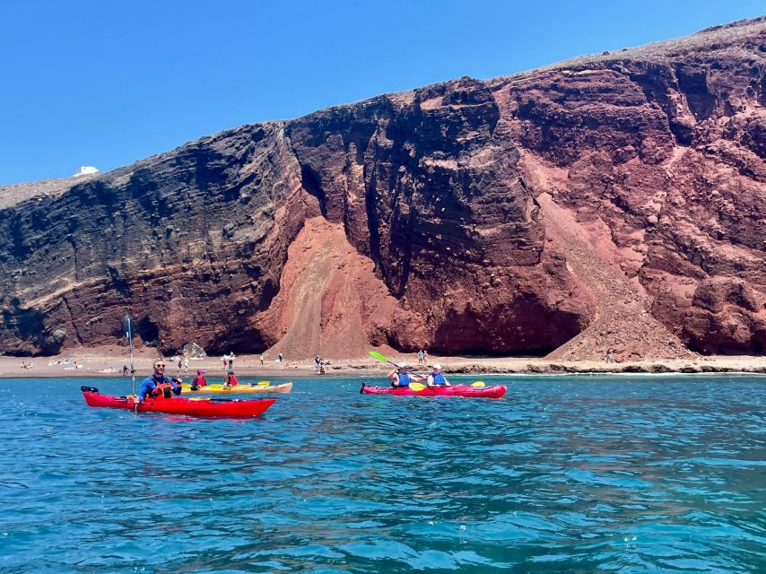Santorini: South Sea Kayaking Tour With Sea Caves and Picnic - Booking and Cancellation Policy