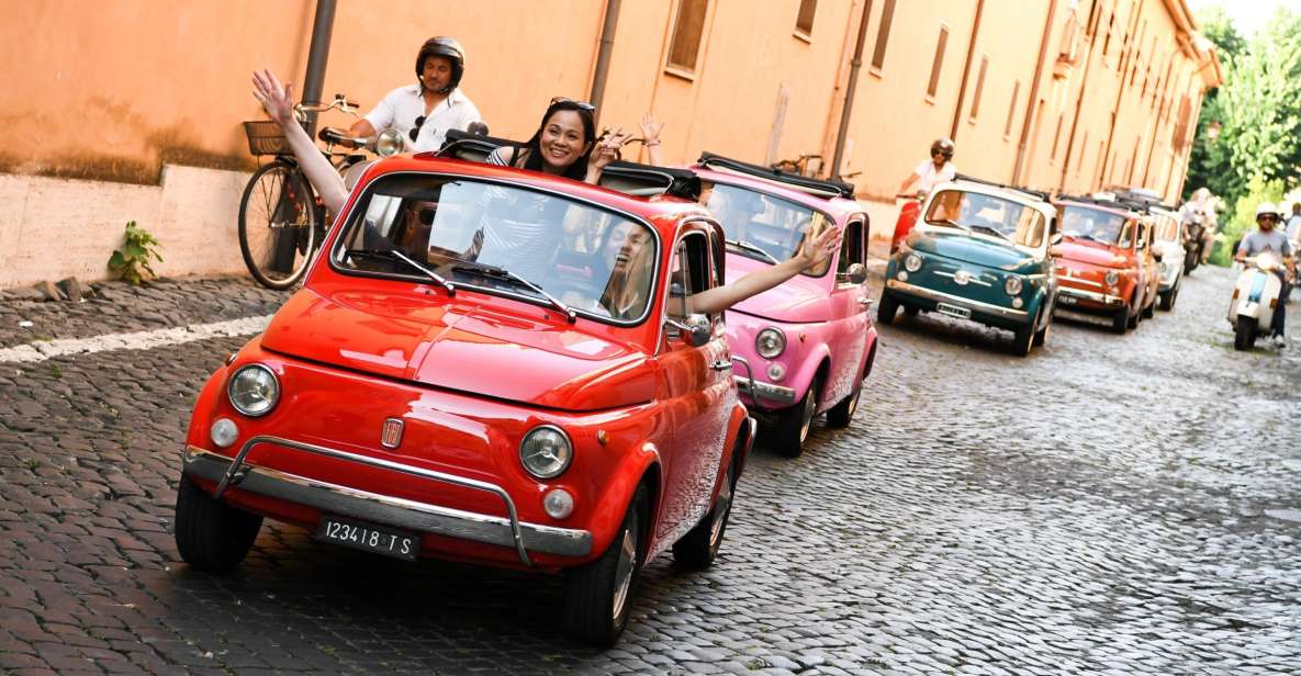 90-Minute Tour in Convoy in Vintage Fiat 500 - Key Points