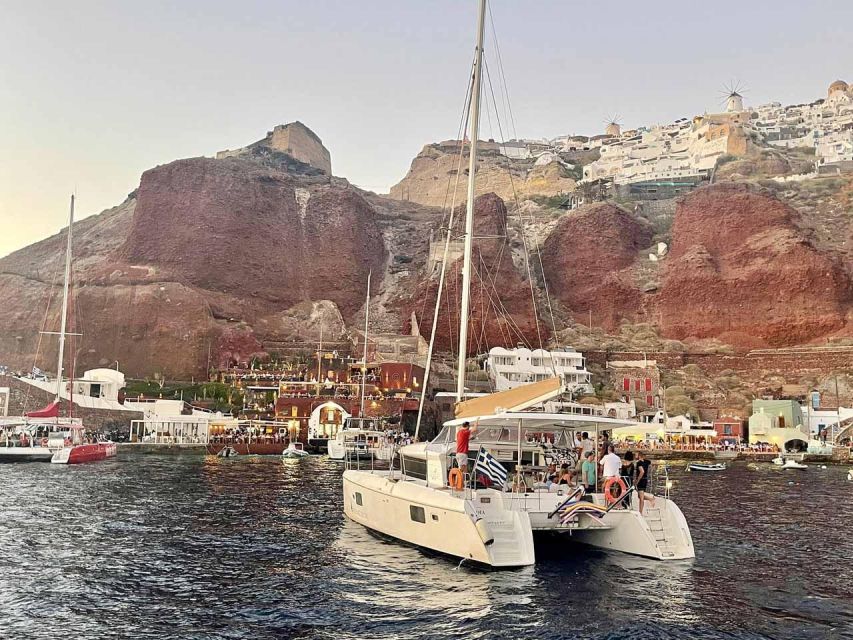 Santorini: Luxury Caldera Cruise With Full Greek Meal - Frequently Asked Questions