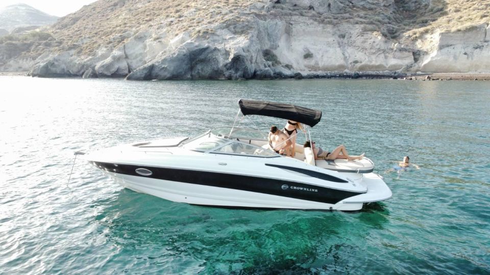 Santorini: Luxury Private Speedboat With Food and Drinks - Frequently Asked Questions