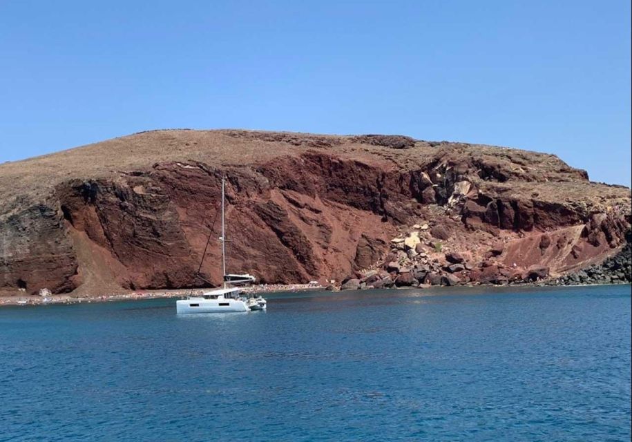 Santorini: Private Luxury Catamaran Cruise With Greek Meal - Frequently Asked Questions