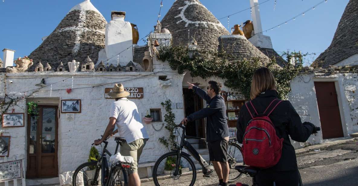 Alberobello E-Bike Tour, Trulli, Aperitivo and Donkey Farm - Key Points