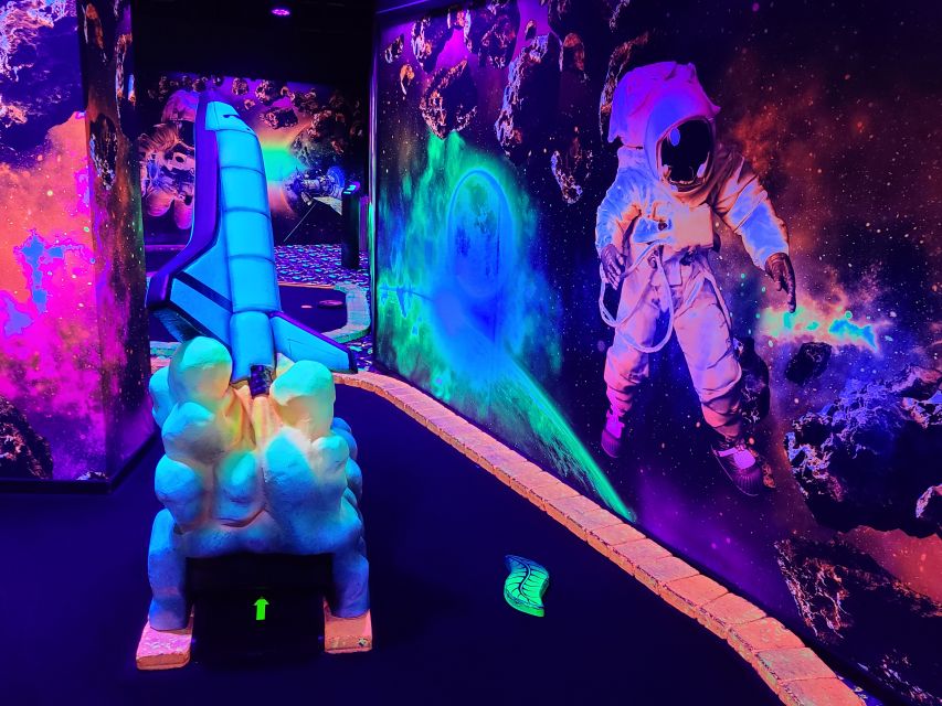 American Dream: Blacklight Mini Golf Entry Ticket - Key Points