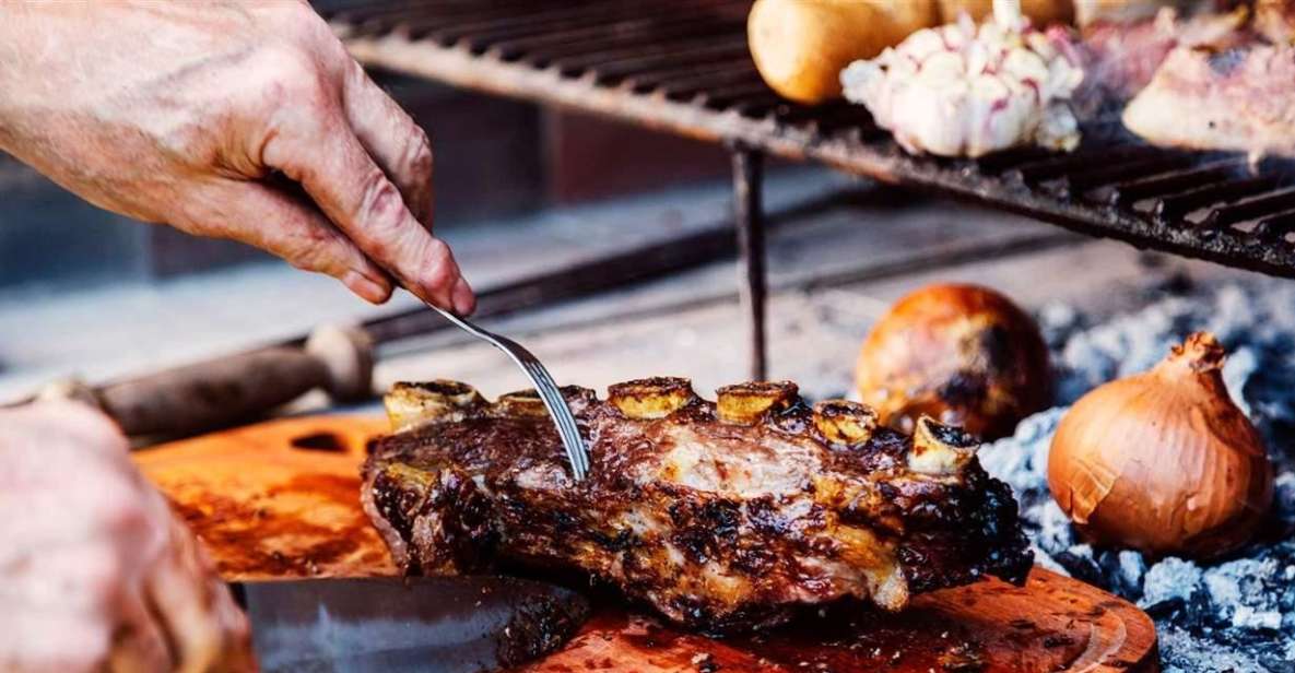 Argentine Asado + Visit 2 Wineries + Transportation Included - Key Points