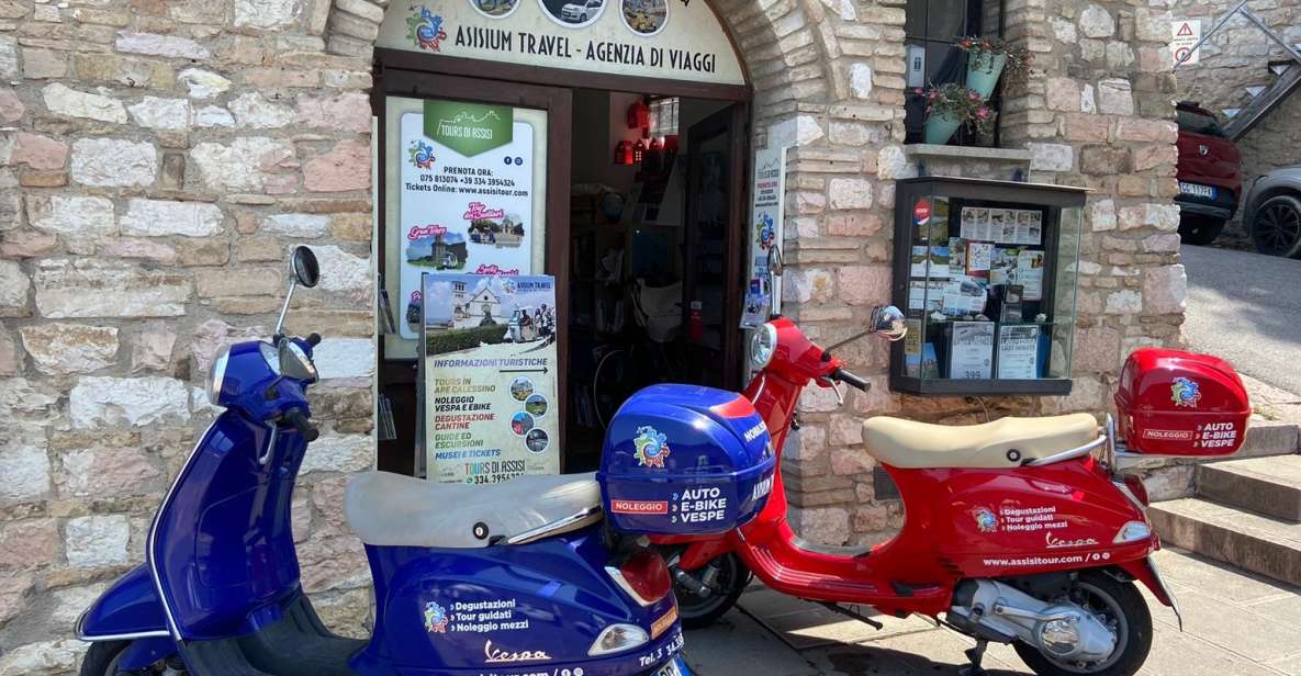 Assisi Rental Vespa 150CC - Full Day - Key Points