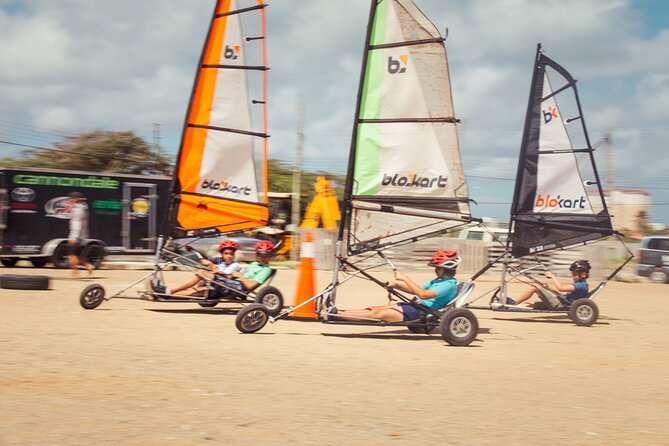 Blokarting in Arubas Rocky Ground