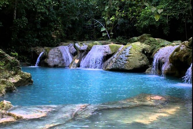 Blue Hole and Dunn'S River Falls Tour With Lunch and Cocktails at Reggae Hill - Tour Overview