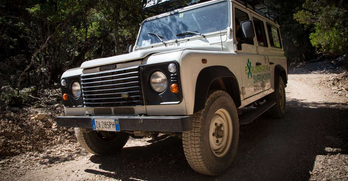 Cala Mariolu: Jeep and Boat Transfers for Self Guided Hike - Key Points