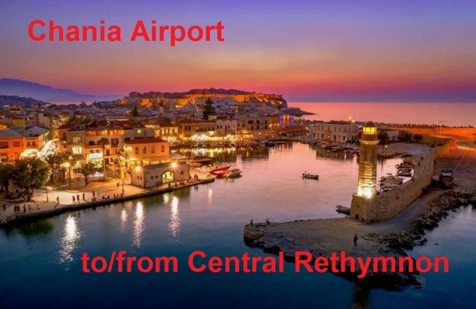 Charter:Chania Airport (Chq) To/From Central Rethymno - Key Points