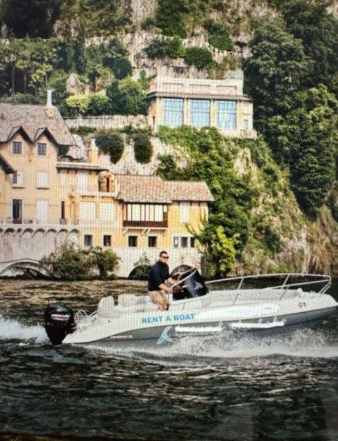 Como Lake: 1h Boat Rental Without License and Self-Driving - Key Points