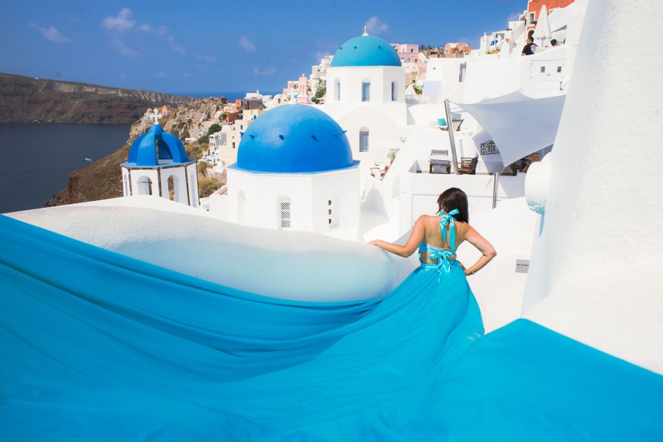 Flying Dress Santorini Photoshoot - Key Points