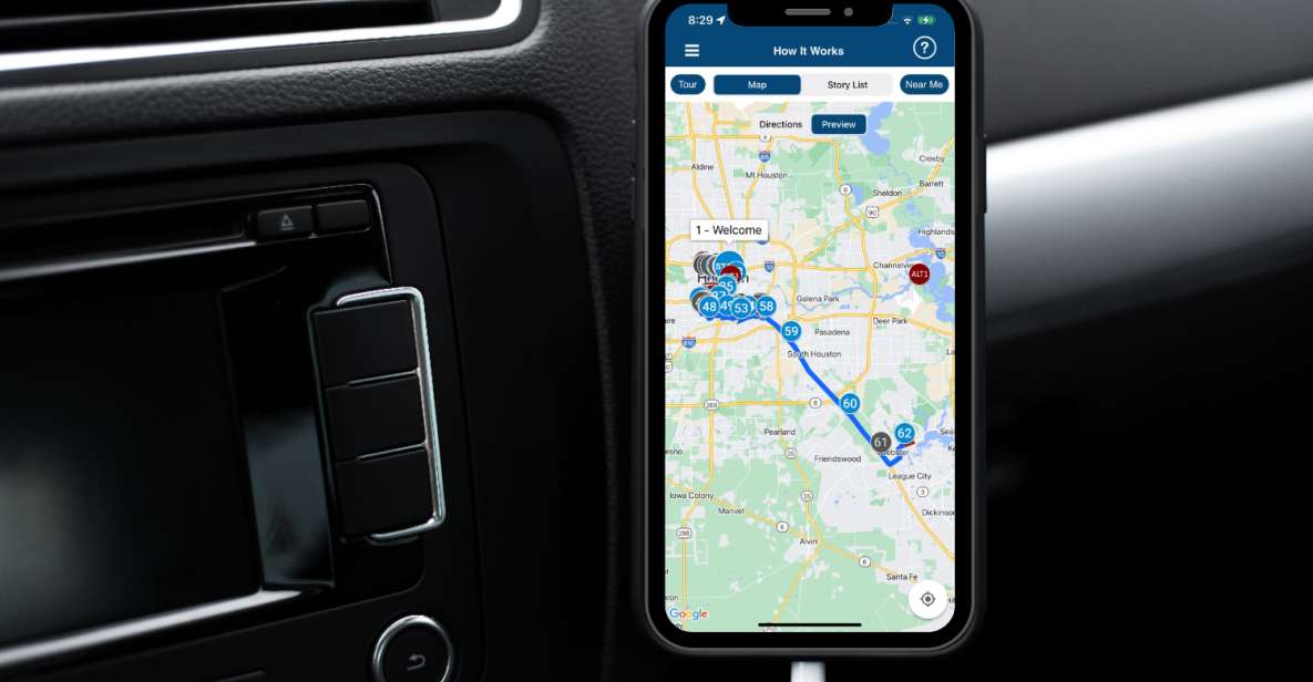 Houston: Sightseeing Self-Guided Driving Audio Tour - Key Points