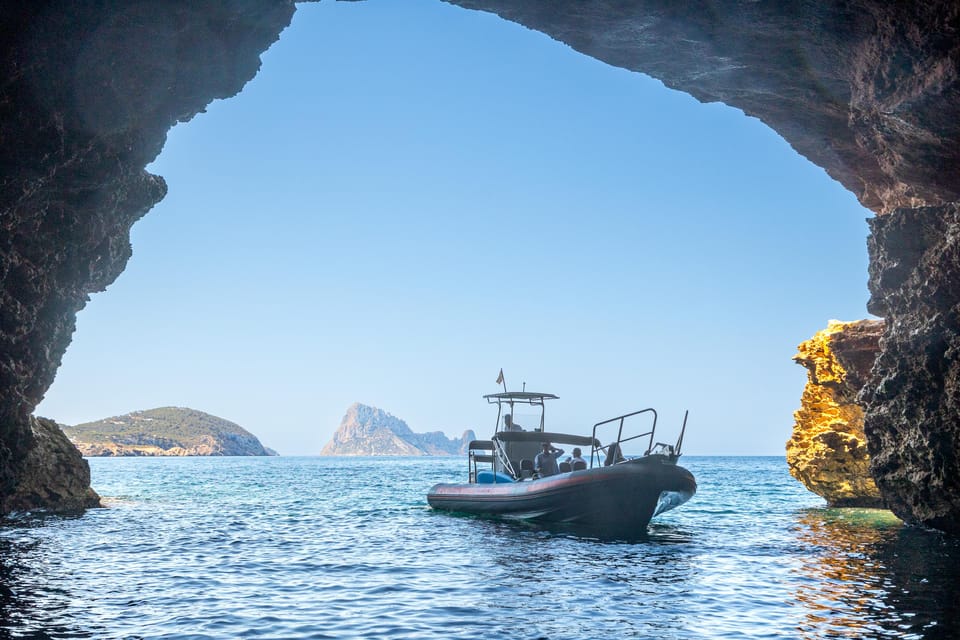 Ibiza: Speed Boat Excursion to Atlantis & Es Vedra W/Snorkel - Key Points