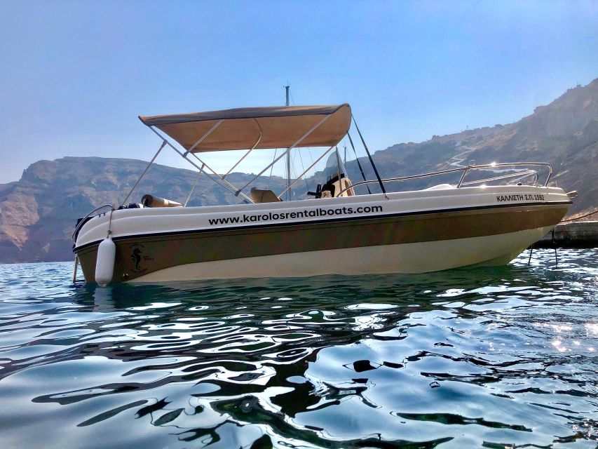 Karolos Rental Boats Santorini - Key Points