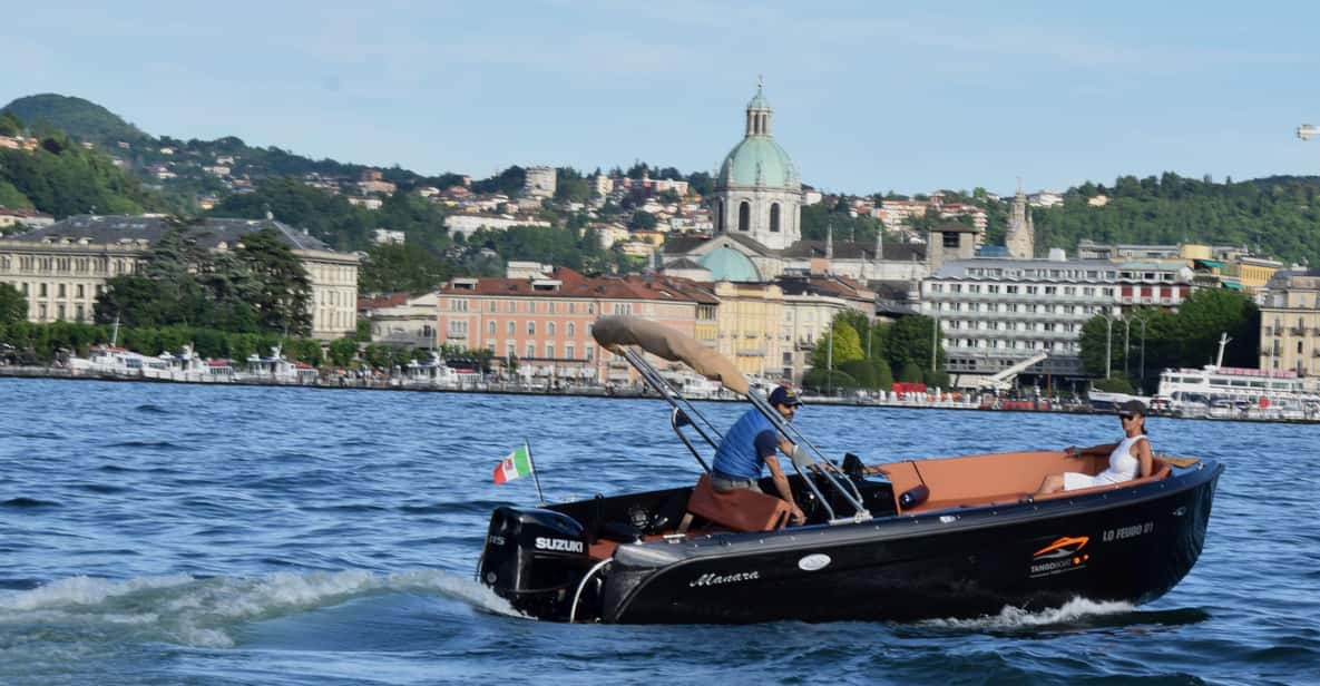 Lake Como: Boat Ride With an Elegant Black Boat - Key Points