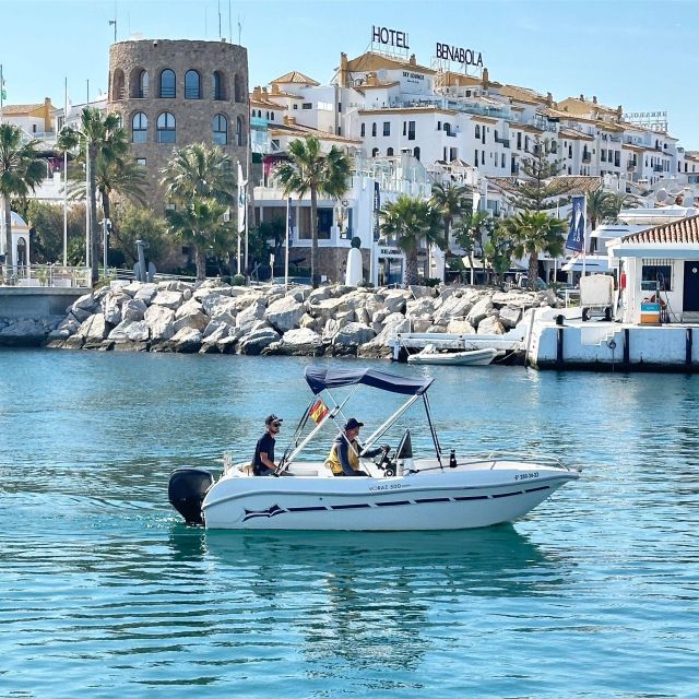 Marbella: Boat Rental Drive Yourself With Dolphin Sighting - Key Points