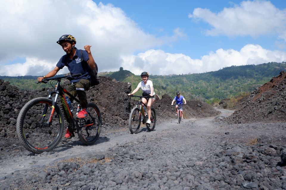 Mount Batur: Black Lava Cycling Tour W/ Natural Hot Spring - Key Points