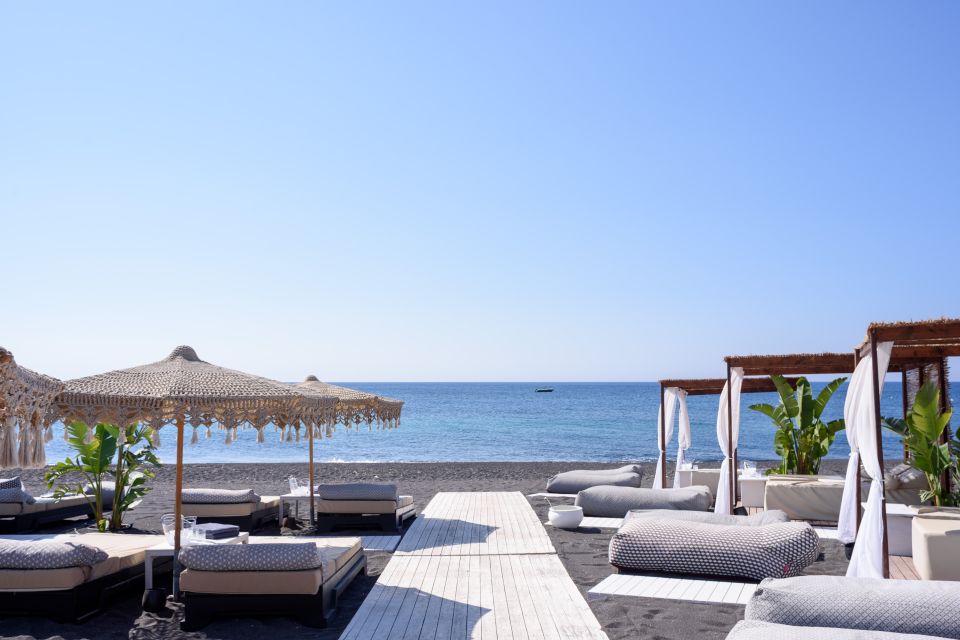 Perivolos Beach: Sun-Bed Experience FortyOne Bar Restaurant - Key Points