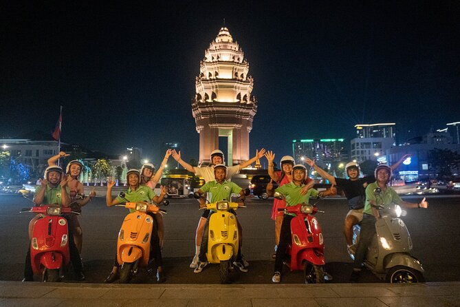 Phnom Penh Evening Foodie Vespa Tour - Key Points
