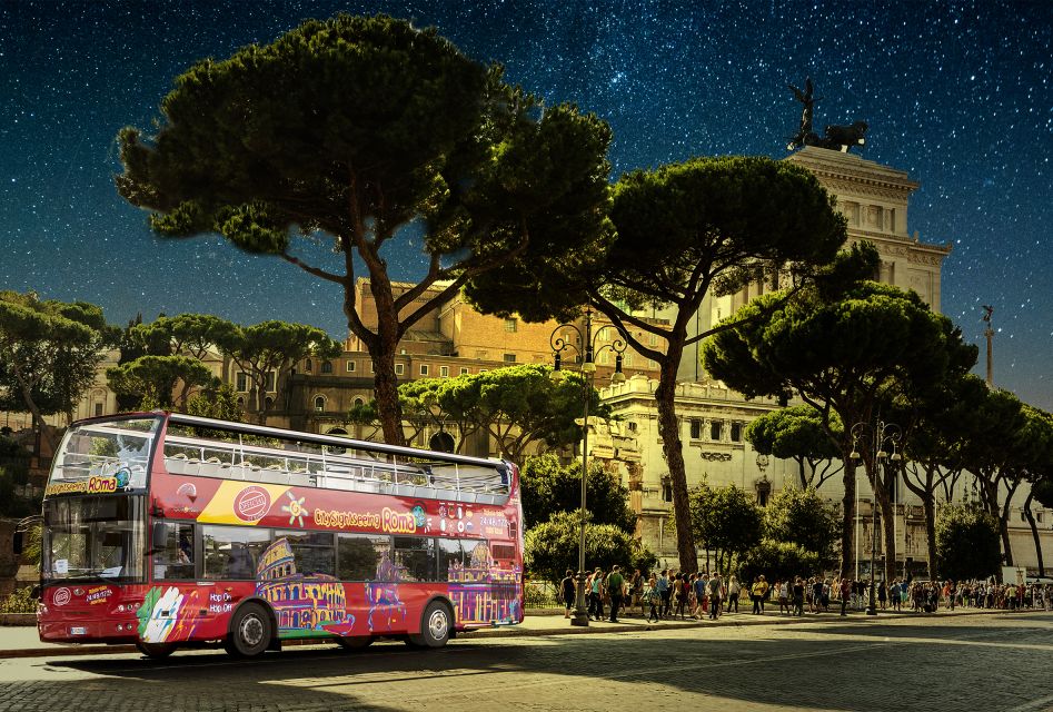 Rome: City Highlights Open-Top Bus Night Tour - Key Points