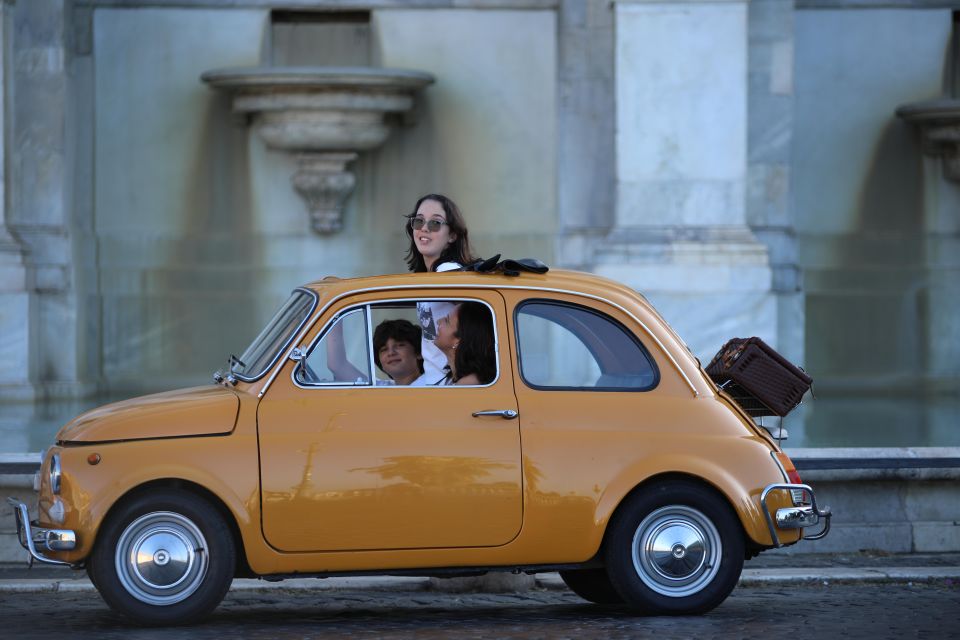 Rome Fiat 500 Vintage City Photo Tour - Key Points