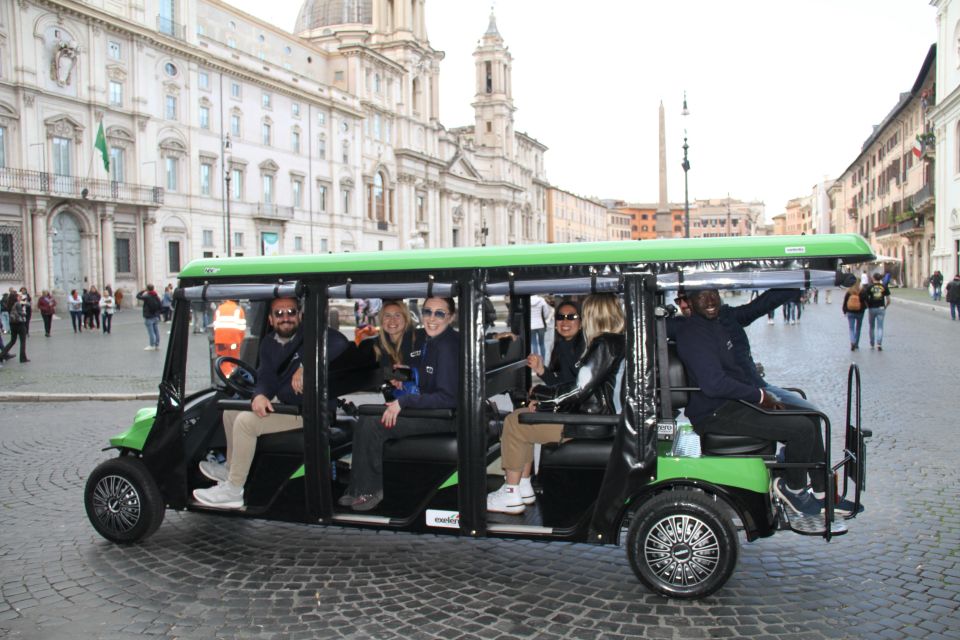 Rome: Golf Cart Tour With Artisanal Gelato Tasting - Key Points