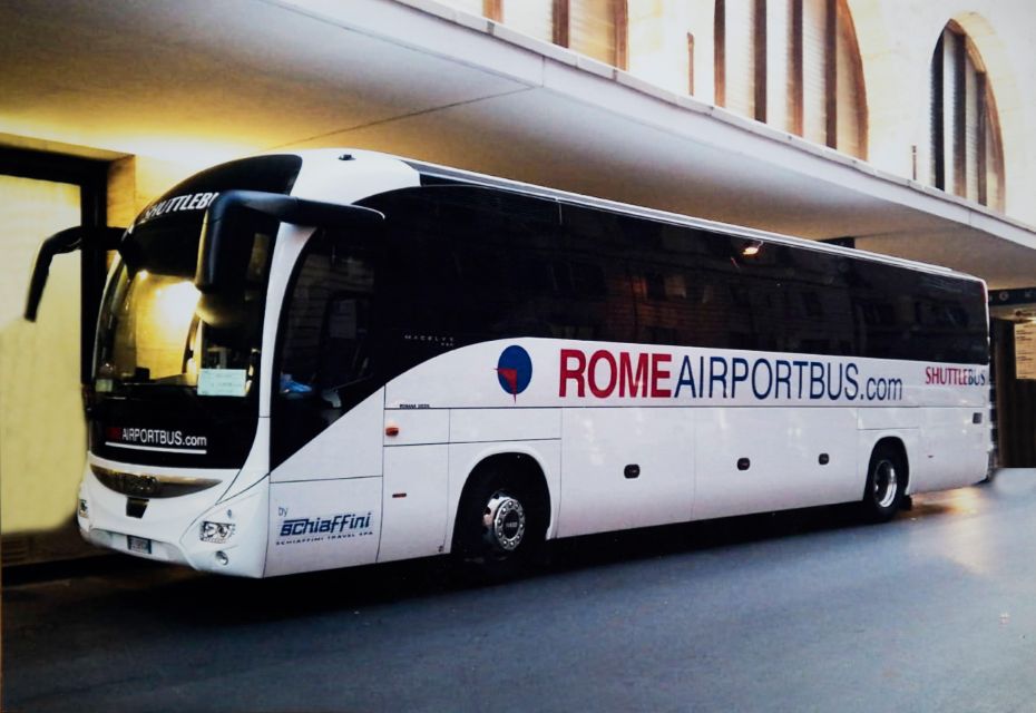 Rome: Tickets for Bus Transfer to or From Fiumicino Airport - Key Points