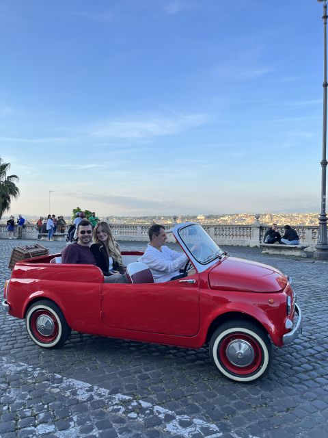 Rome: Vintage Fiat 500 Cabriolet Private City Tour - Key Points