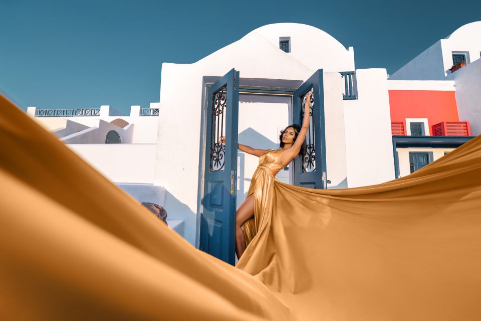 Santorini: Flying Dress Photoshoot - Key Points