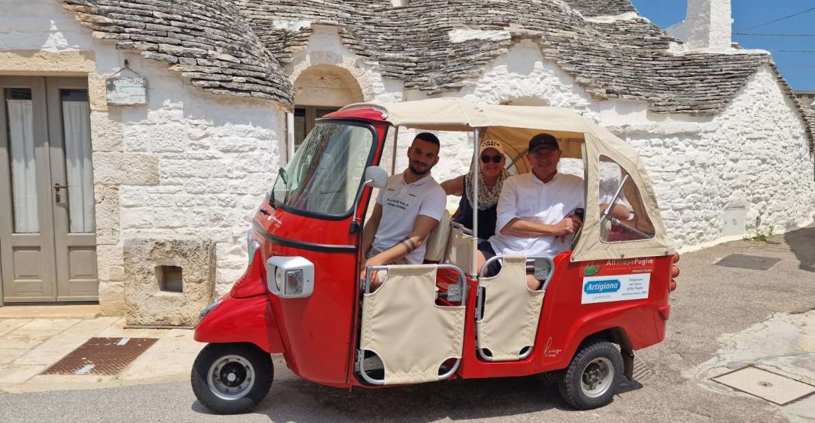 Tuk Tuk Audio Tour, Alberobello+Countryside - Key Points