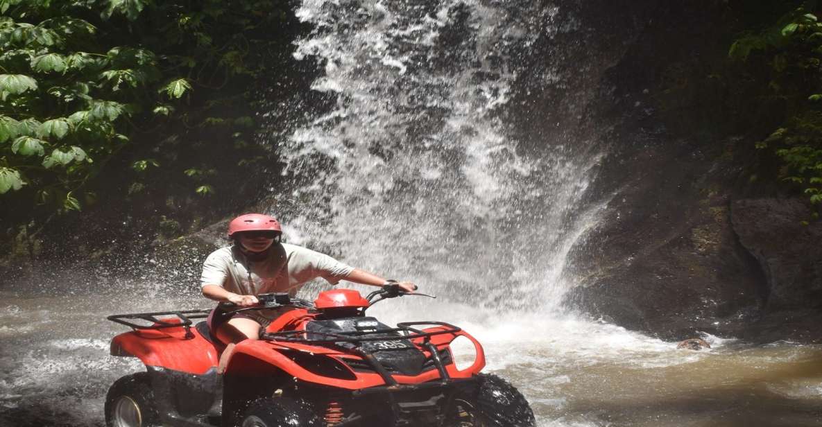 Ubud: Quad Bike Tour With Waterfall, Long Tunnel, and Lunch - Key Points