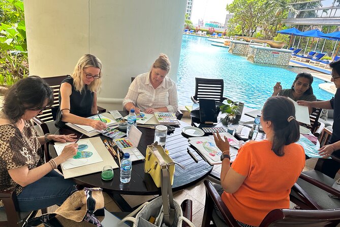 Watercolor Therapy Sip&Paint - Couples /Office Retreat Workshop - Key Points
