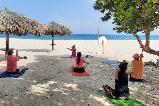 Beach Yoga at Eagle Beach All Levels Welcome