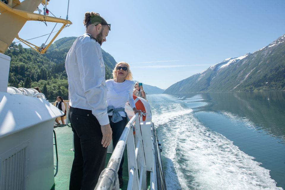 From Balestrand: Guided Fjord & Glacier Tour to Fjærland