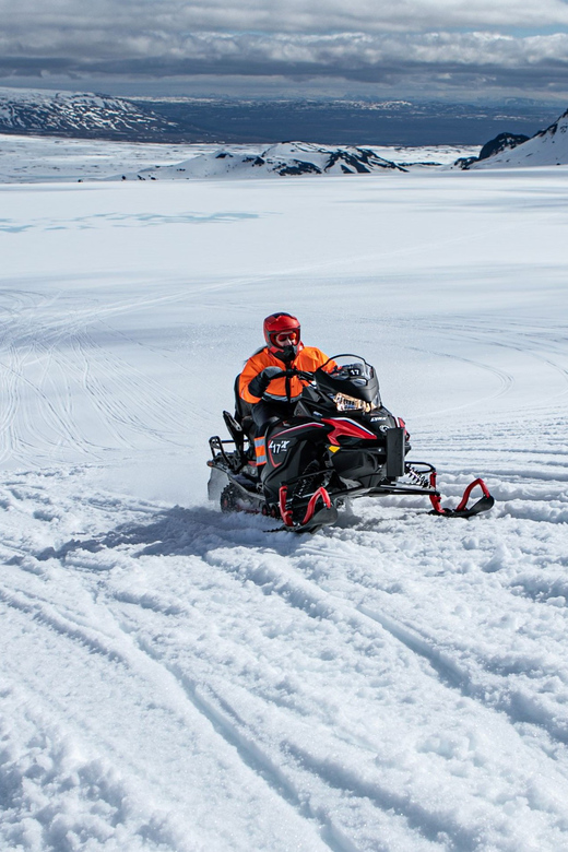 From Geysir: Snowmobiling & Ice Cave on Langjökull Glacier