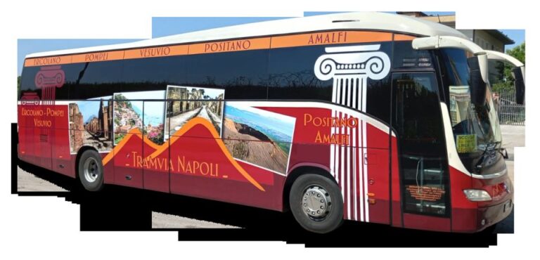 From Naples: Pompeii Ruins and Vesuvius Transfer by Bus