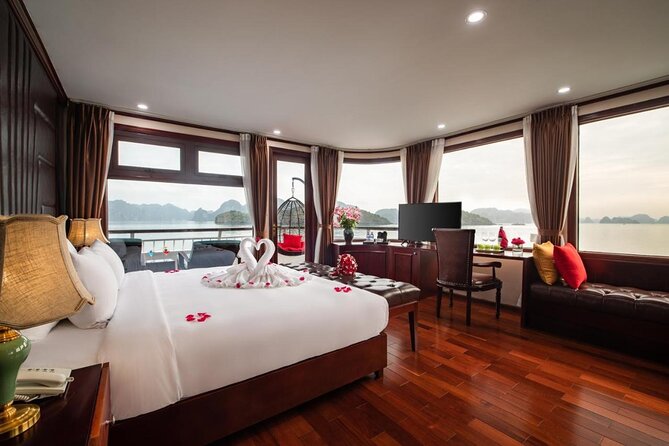 From Ninh Binh Ha Long Bay 2D 1N Deluxe Cruise , Private Balcony