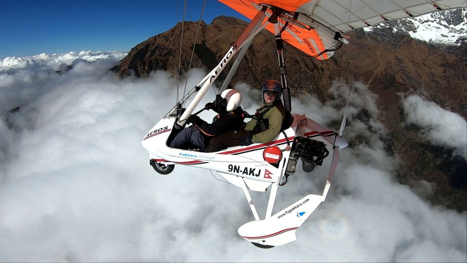 From Pokhara: 60 M. Ultralight Flight (Manaslu-Dhaulagiri)