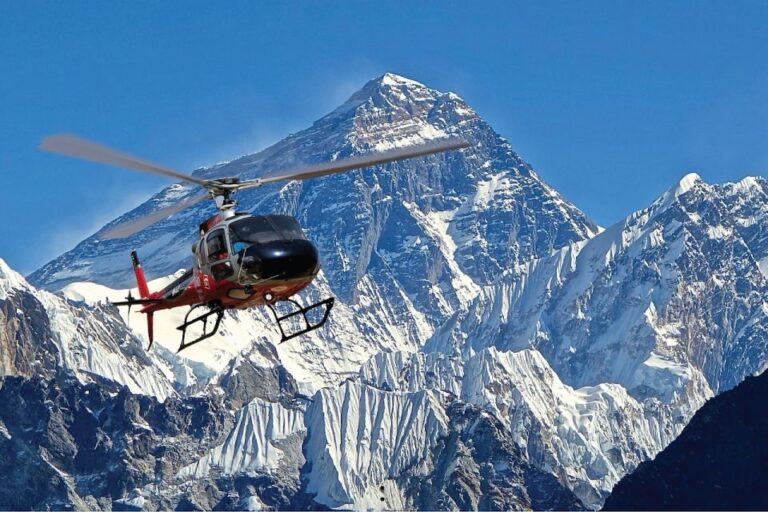 From Pokhara: Family Helicopter Tour of Annapurna Base Camp