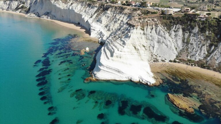 From San Leone: Half-day Dinghy Tour to Scala Dei Turchi