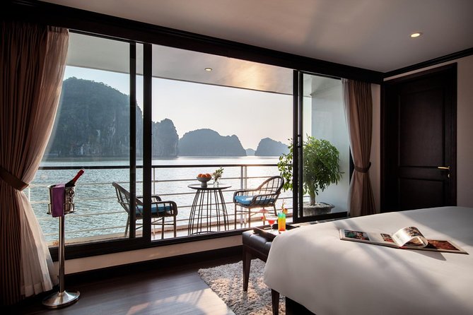 FULL Package - 3D2N on 5* Luxury Cruise Explore Lan Ha Bay and Halong Bay - Luxurious Accommodations