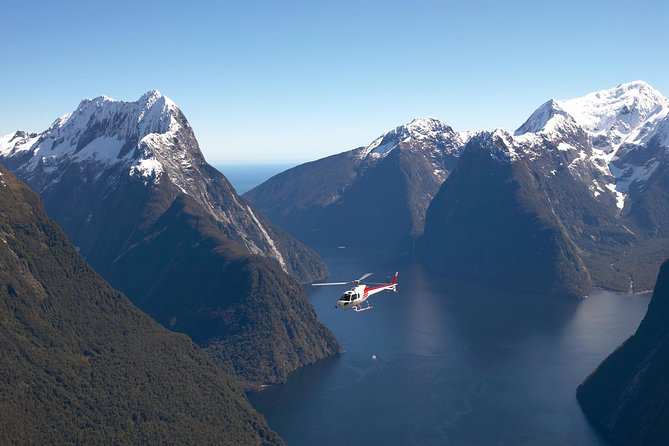 Half-Day Milford Helicopter Flight and Cruise From Queenstown