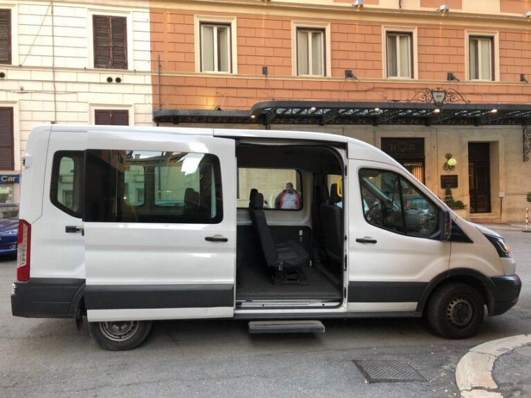 Rome: Fiumicino Airport To/From City Shared Shuttle Service