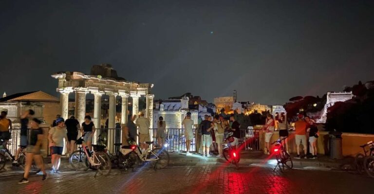 Rome: Guided Ebike Evening Tour With Typical Product Tasting